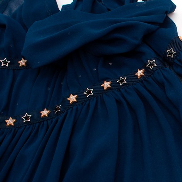 Sandro Marine Blue Gossip Dress - Picture 3 of 3